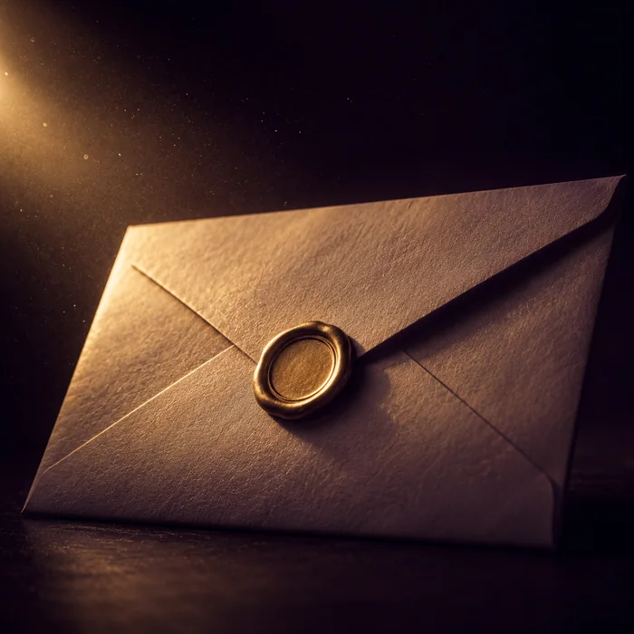 Carta lacrada que nunca foi enviada